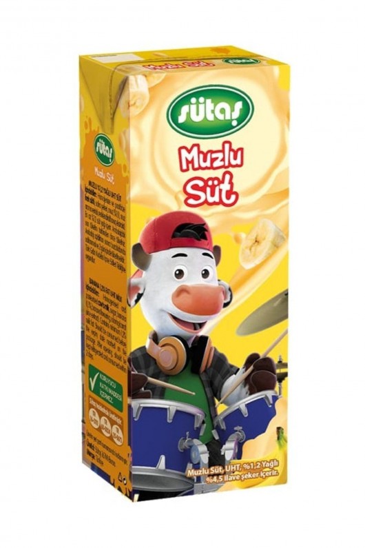 ZAZU MEYVELİ SÜT 125 ML-MUZLU