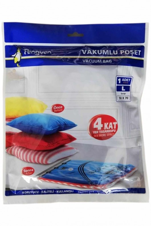 ZIPBAG İKİLİ VAKUMLU SAKLAMA POŞETİ LARGE