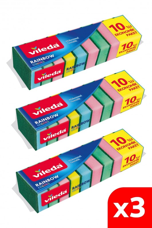 VİLEDA SÜNGER 10LU RAİNBOW EKO VİLEDA SÜNGER 10LU RAİNBOW EKO