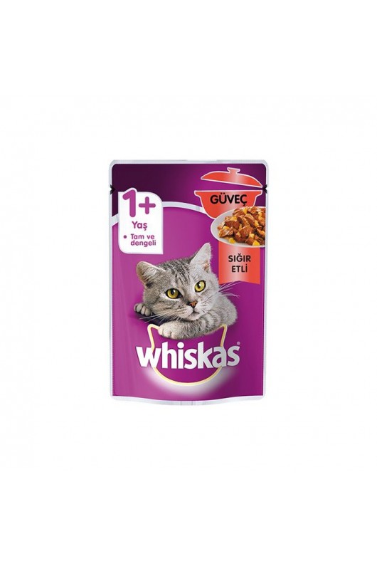 WHISKAS 85 GR BIFTEKLI KEDI MAMASI WHISKAS 85 GR BIFTEKLI KEDI MAMASI