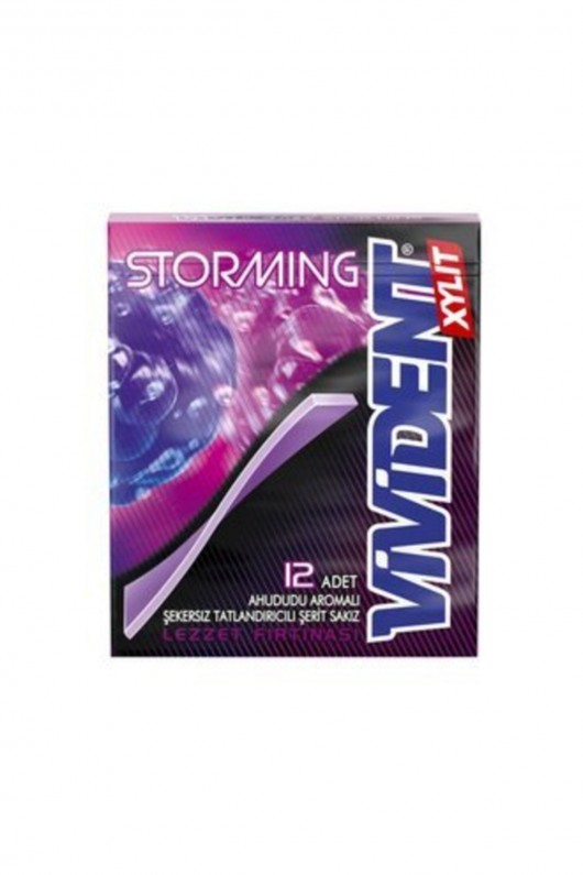 VIVIDENT STORMING XYLIT SAKIZ 33 GR CILEK VIVIDENT STORMING XYLIT SAKIZ 33 GR CILEK