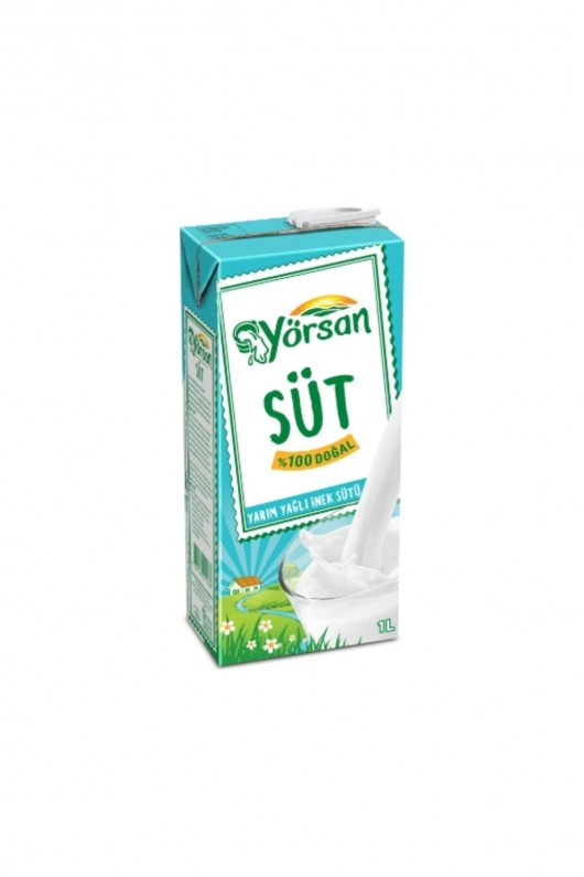 YORSAN SUT 1 LT YARIM YAGLI SUT